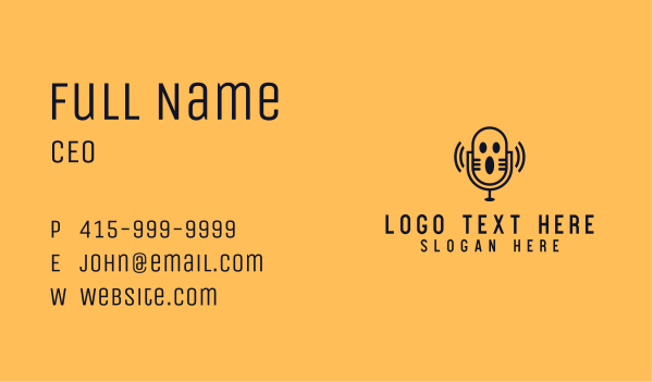 Scary Stories Radio Business Card Design Image Preview