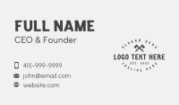 Lumberjack Axe Emblem Business Card Image Preview