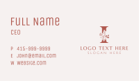 Flower Boutique Wellness Letter I Business Card Image Preview