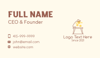 Lamp Desk Fixture Business Card Design