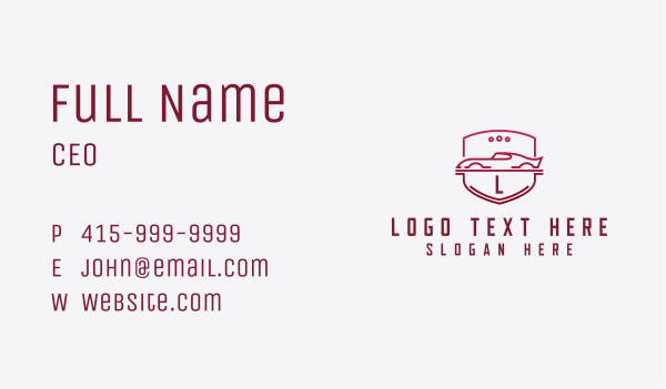 Gradient Supercar Lettermark Business Card Design Image Preview