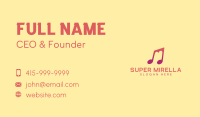 Media Music Note Business Card Image Preview