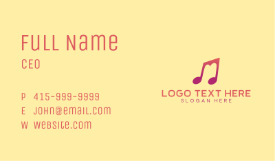 Media Music Note Business Card Image Preview