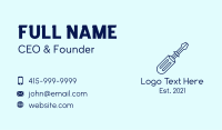 Blue Screw Driver  Business Card Image Preview