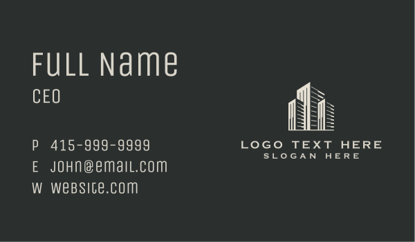 City Building Real Estate Business Card Design Image Preview