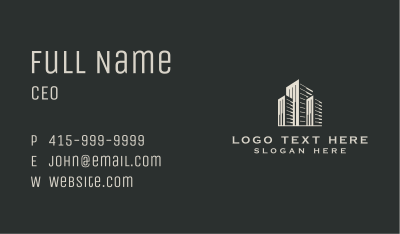 City Building Real Estate Business Card Image Preview