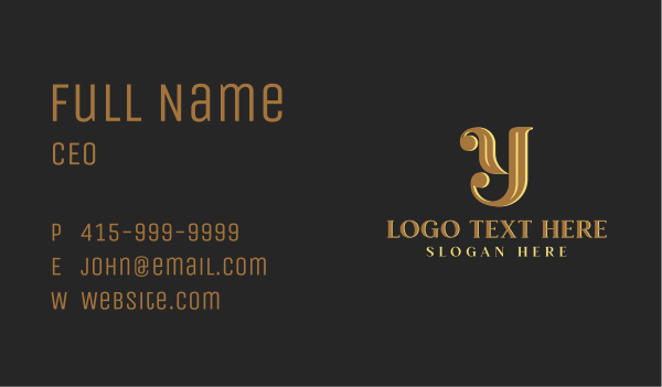 Elegant Fashion Designer Business Card Design Image Preview