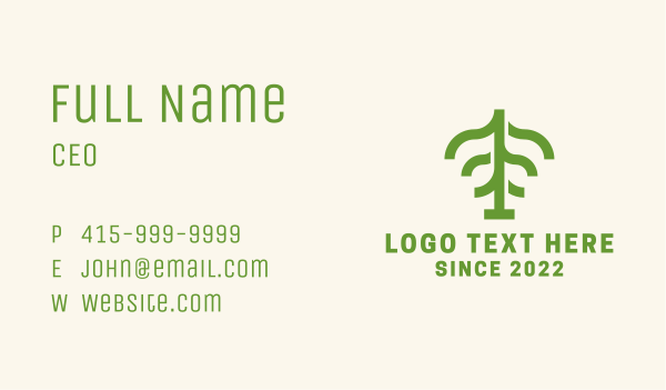 Nature Tree Farm  Business Card Design Image Preview