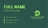 Green Letter D Swoosh Business Card Image Preview