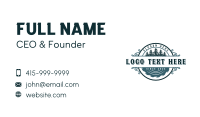 Sawblade Logging Carpentry Business Card Preview