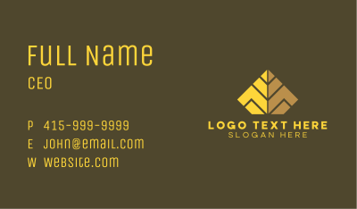 Pyramid Structure Letter M Business Card Image Preview