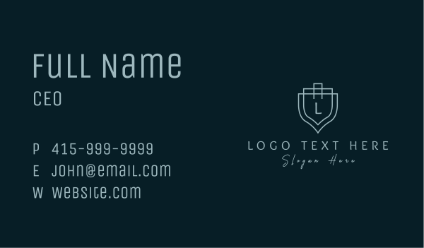 Deluxe Shield Company  Business Card Design Image Preview