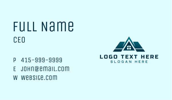 House Roof Construction Business Card Design Image Preview