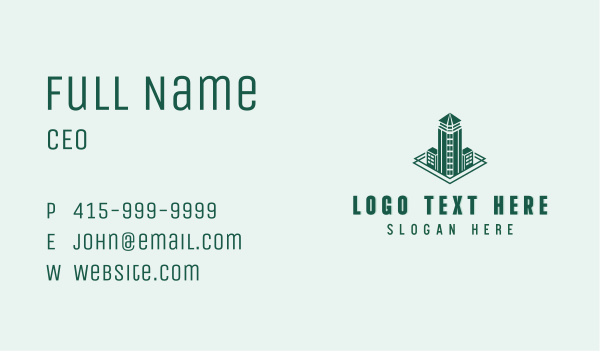 Tower Building Skyscraper Business Card Design Image Preview