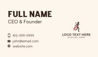 Athletic Race Finish Business Card Design