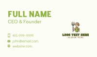 Pitchfork Farmer Gardener Business Card Image Preview