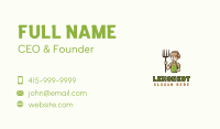 Pitchfork Farmer Gardener Business Card Image Preview