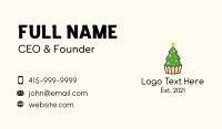 Christmas Tree Cake  Business Card Design