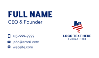 Political Texas Map  Business Card Design