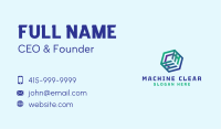 Tech Cube Letter E Business Card Image Preview