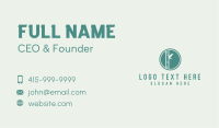 Green Natural Bamboo  Business Card Image Preview