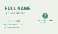 Green Natural Bamboo  Business Card Preview