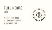 Brown Handyman Letter Business Card Image Preview