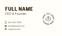 Brown Handyman Letter Business Card Image Preview