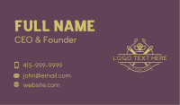 Tailoring Needle Crown Business Card Image Preview