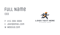 Delivery Package Man Business Card Image Preview