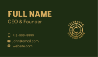Tech Crypto Currency Letter C Business Card Image Preview