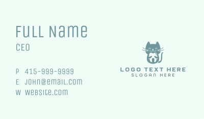 Cat Dental Tooth Business Card Image Preview