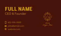 Golden Coffee Ornate Business Card Image Preview