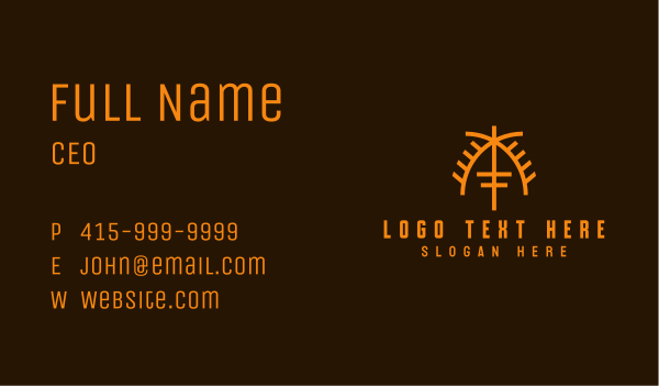 Tribal Geometric Letter A Business Card Design Image Preview