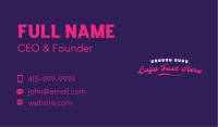 Casual Retro Fashion Wordmark Business Card Image Preview