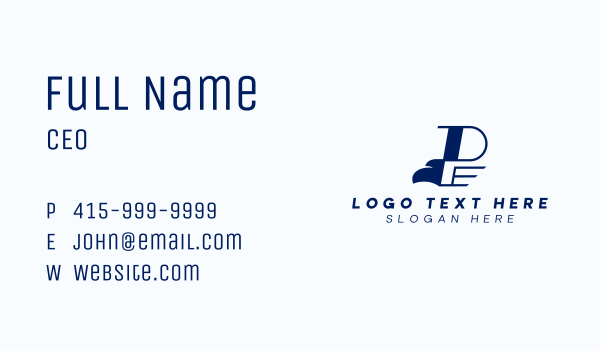 Aviation Eagle Letter P Business Card Design Image Preview