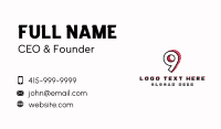Stripes Pattern Number 9 Business Card Preview
