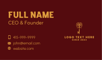 Gold Scorpion Key Emblem Business Card Image Preview