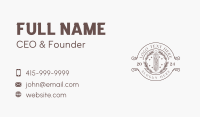 Rustic Rolling Pin Bakeshop Business Card Image Preview