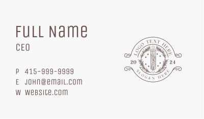 Rustic Rolling Pin Bakeshop Business Card Image Preview
