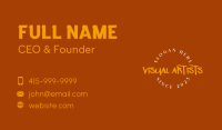 Circle Graffiti Wordmark Business Card Image Preview