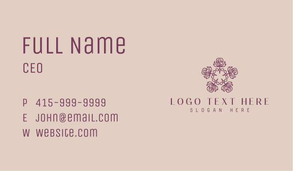 Floral Mandala Garden Business Card Design Image Preview