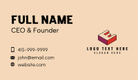 3D Pixel Letter W Business Card Image Preview