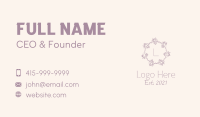 Flower Decoration Lettermark Business Card Image Preview