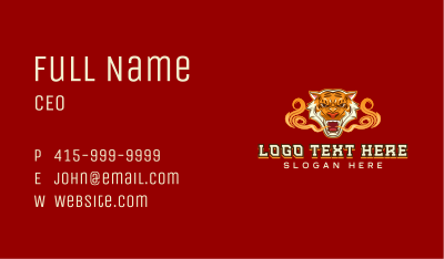 Tiger Beast Smoke Business Card Image Preview
