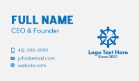 Ship Helm Thunderbolt  Business Card Image Preview