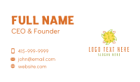 Tropical Lettermark Business Card Design