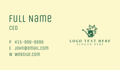 Watering Can Garden Plant Business Card Image Preview