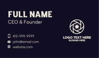 Star Lens Night Photography Business Card Design