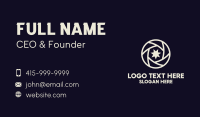 Star Lens Night Photography Business Card Preview